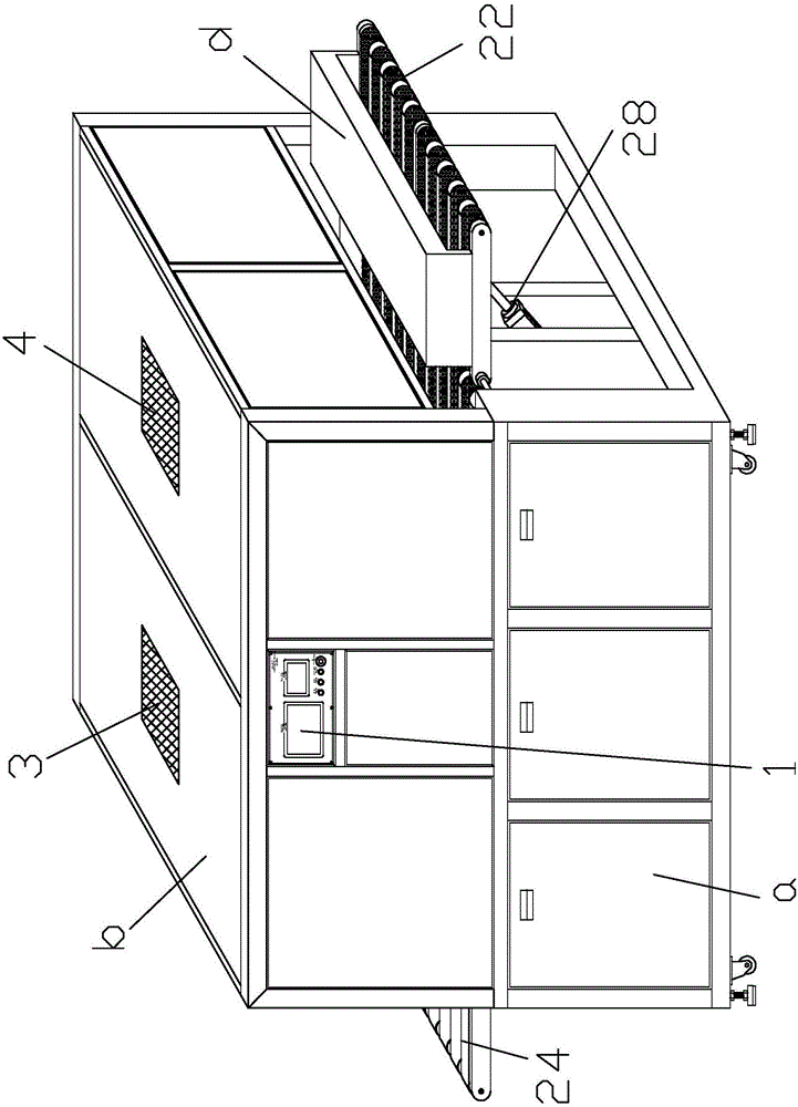 Full-automatic silk screen cold-ironing printing machine