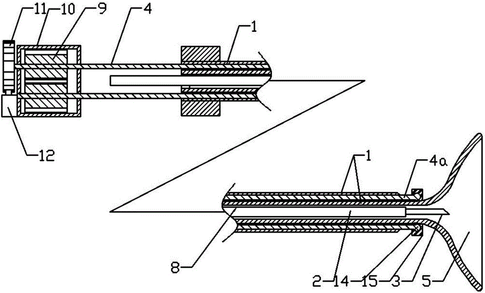 Easy angle adjustment puncture device for ovarian tumors