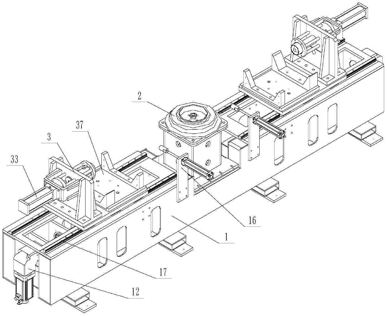 Automatic press-fitting machine for hub assemblies of drive axles