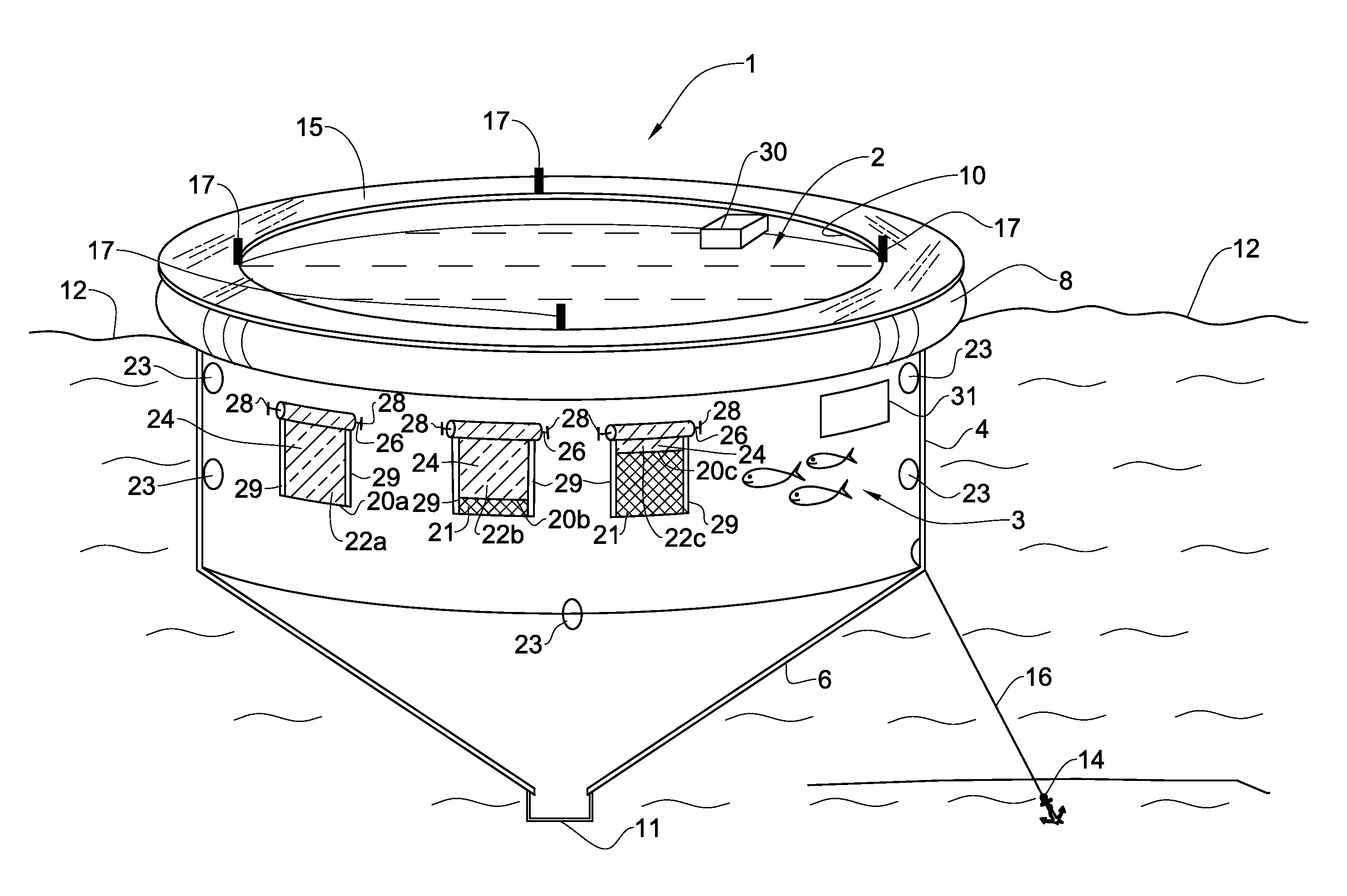 System for breeding aquatic fauna