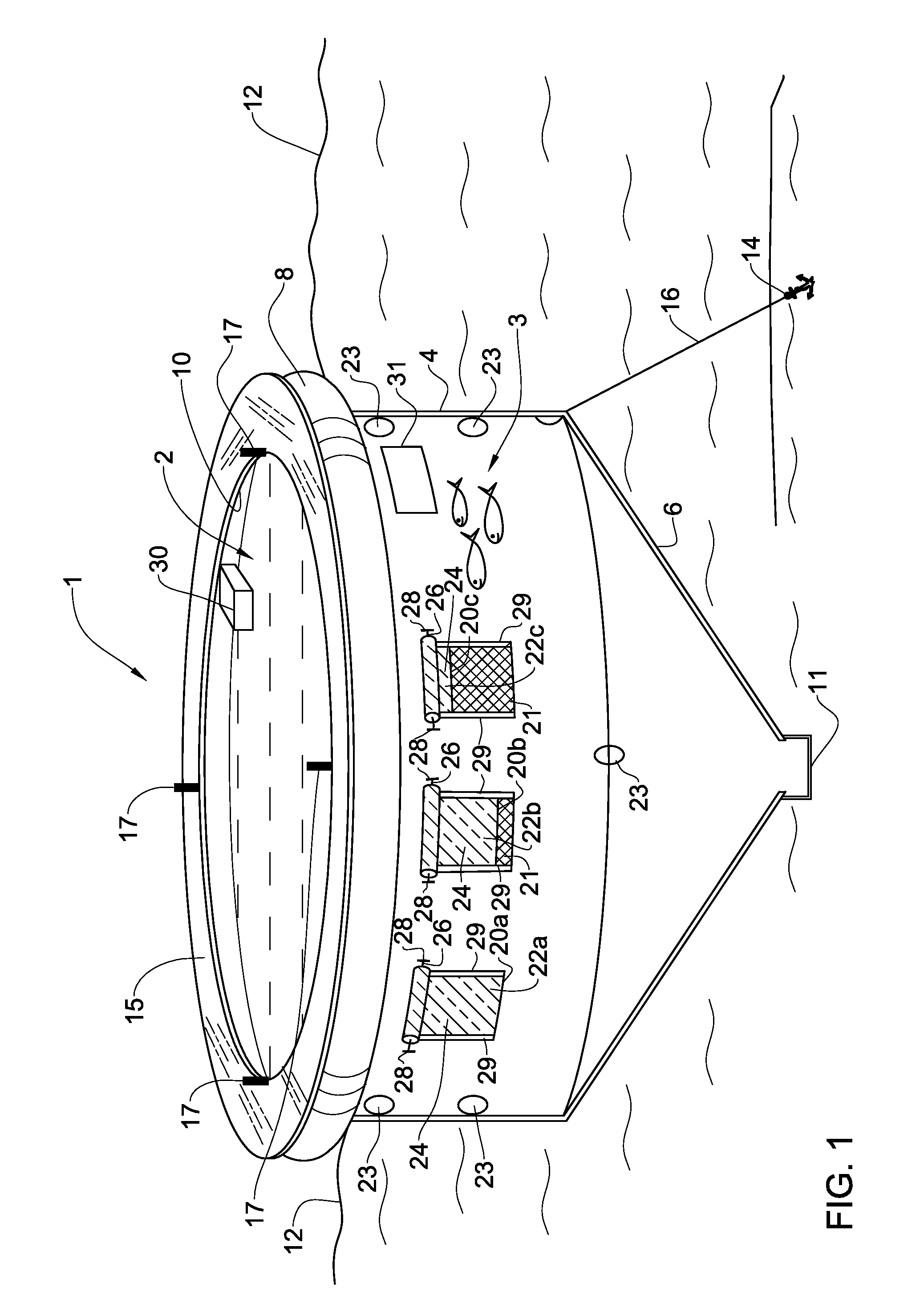 System for breeding aquatic fauna