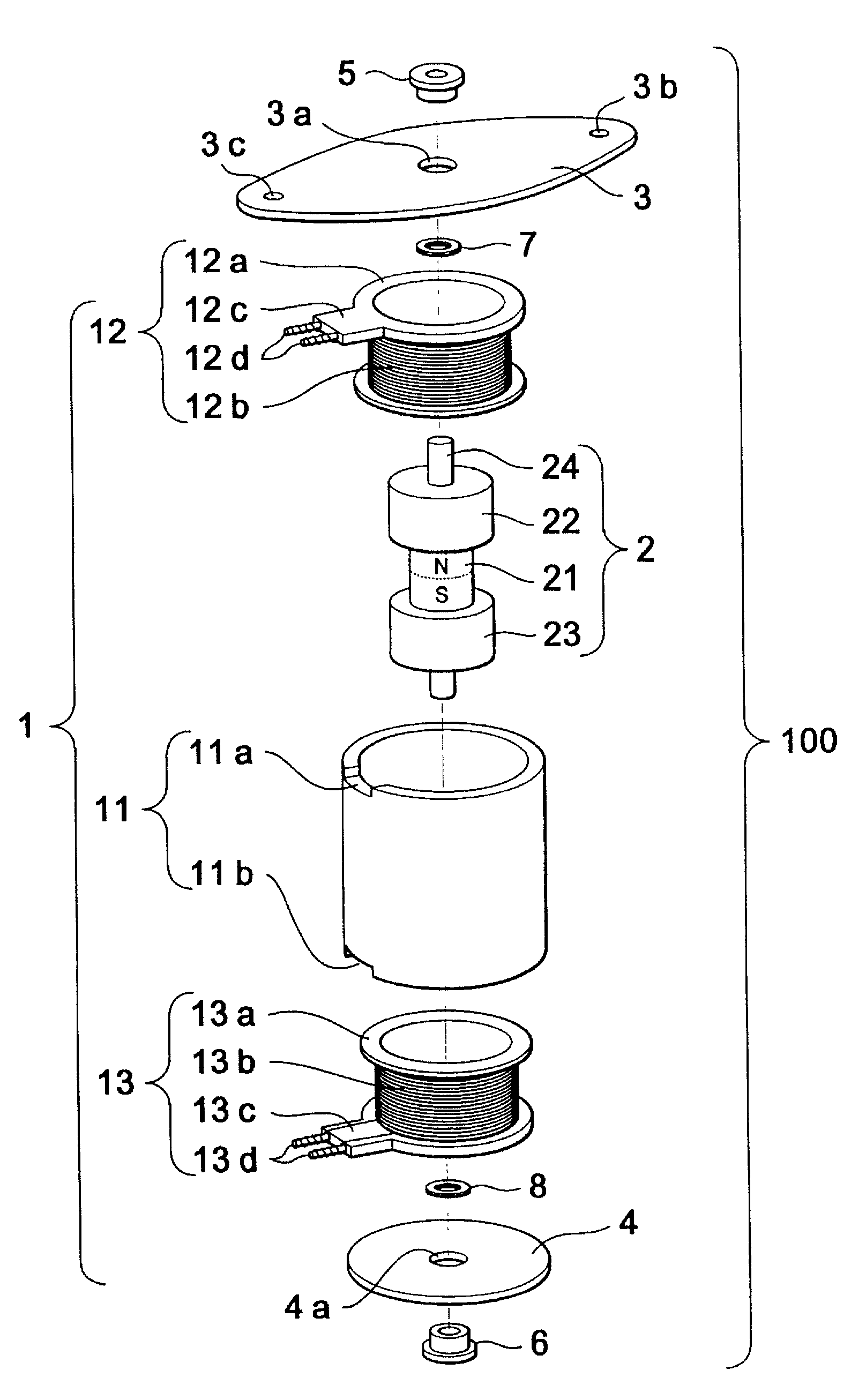 Electromagnetic actuator and composite electromagnetic actuator apparatus