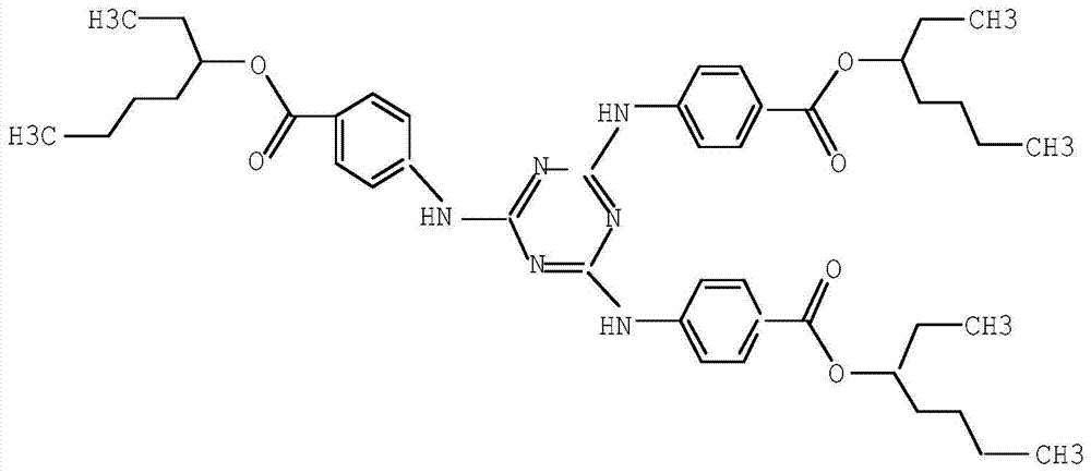 A kind of synthetic method of ultraviolet absorber ethylhexyl triazone