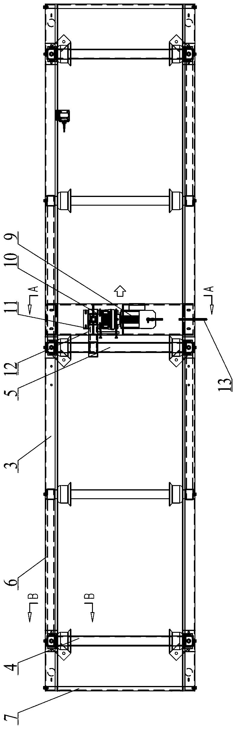 Flat belt roller bed