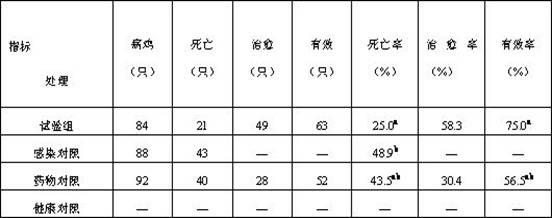 Chinese medicinal composition for treating infectious bronchitis and its preparation method