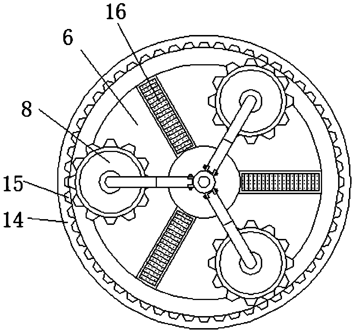 Chemical solid grinding machine