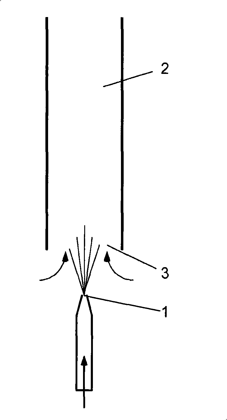 Method for mixing a liquid in a sealed container with a fine-particle solid, container of this type, ejector jet and use of a jet of this type