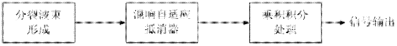 Adaptive cancellation method for interference of underwater reverberation