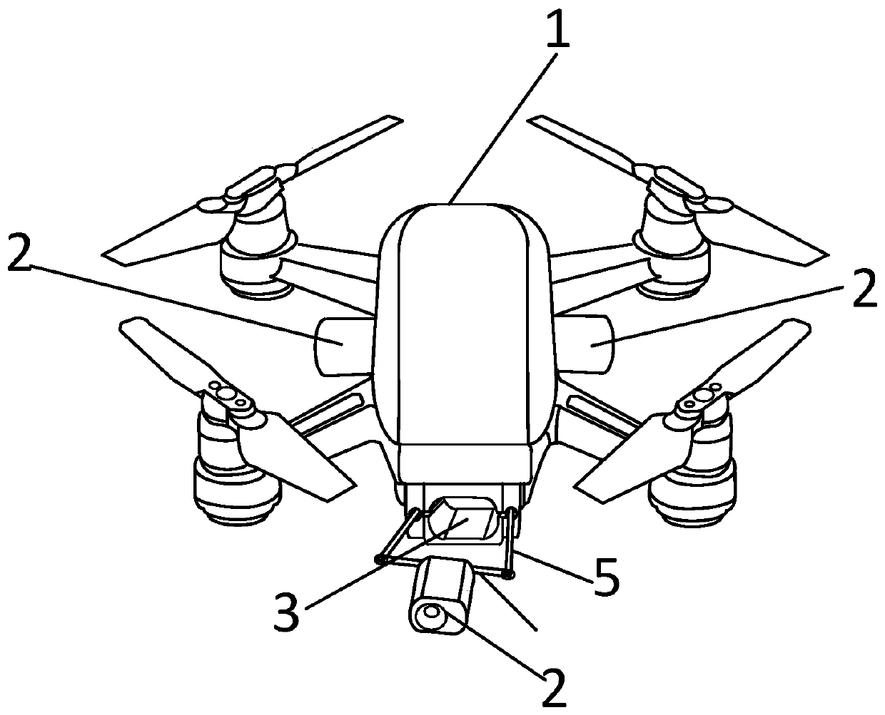 Five-lens three-dimensional surveying and mapping system