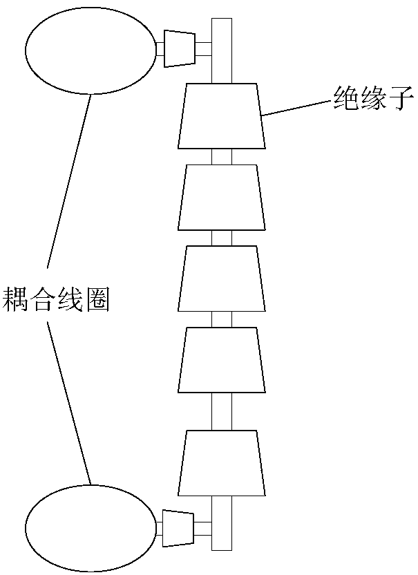 Wireless power supply system for power equipment of high-voltage transmission line