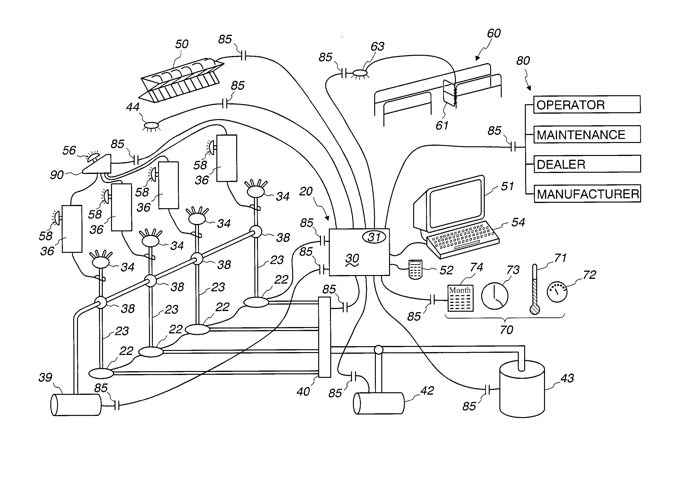 Milk flow monitor and milker unit detacher