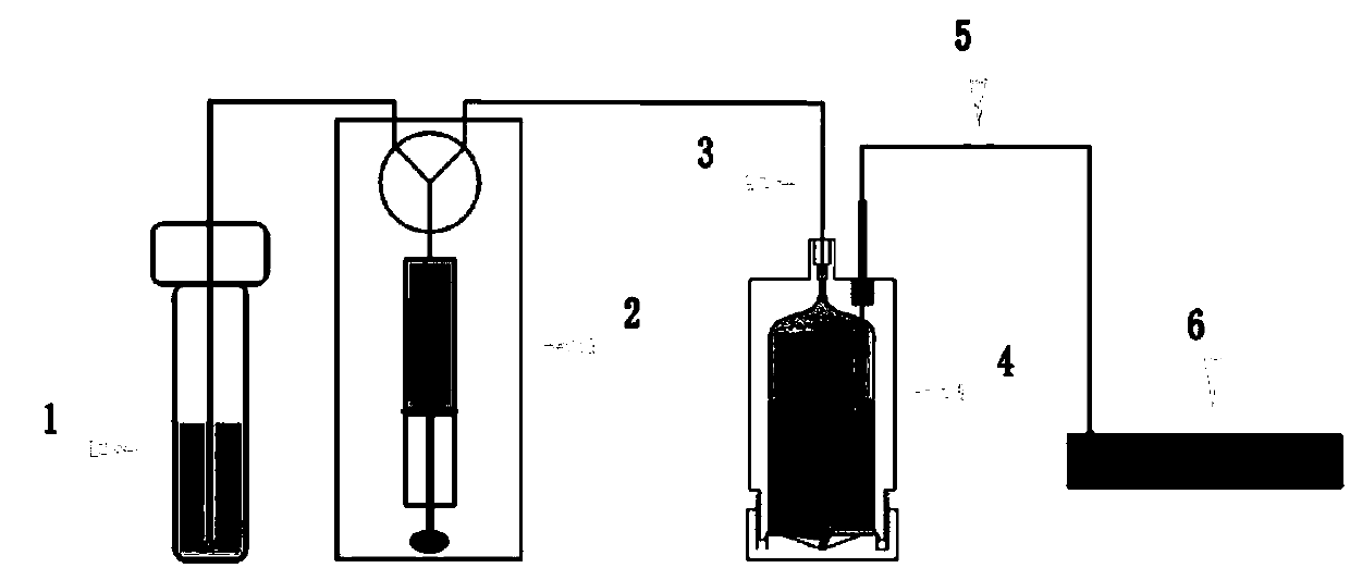 Hydraulic sampling device and sampling method for treating sample solution microfluidic chip