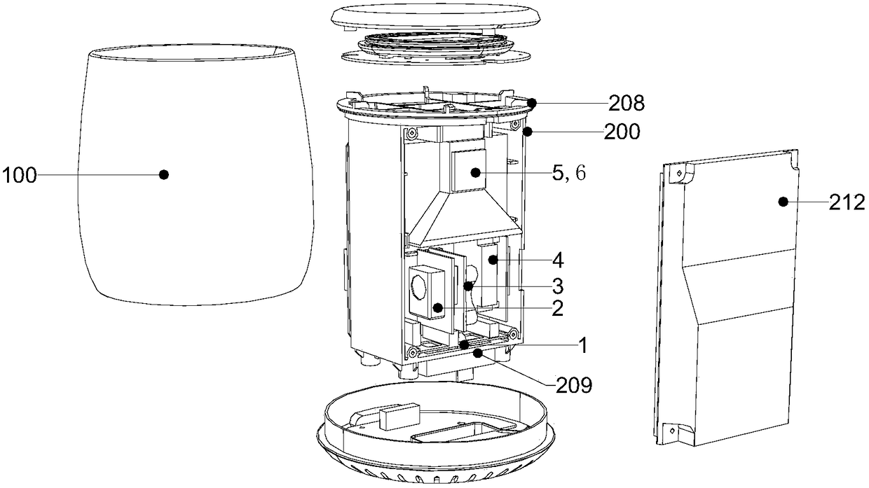 A detection air duct of indoor air environment monitoring equipment