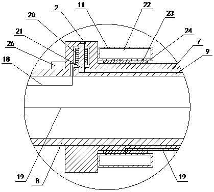 Two-way self-disinfection door handle