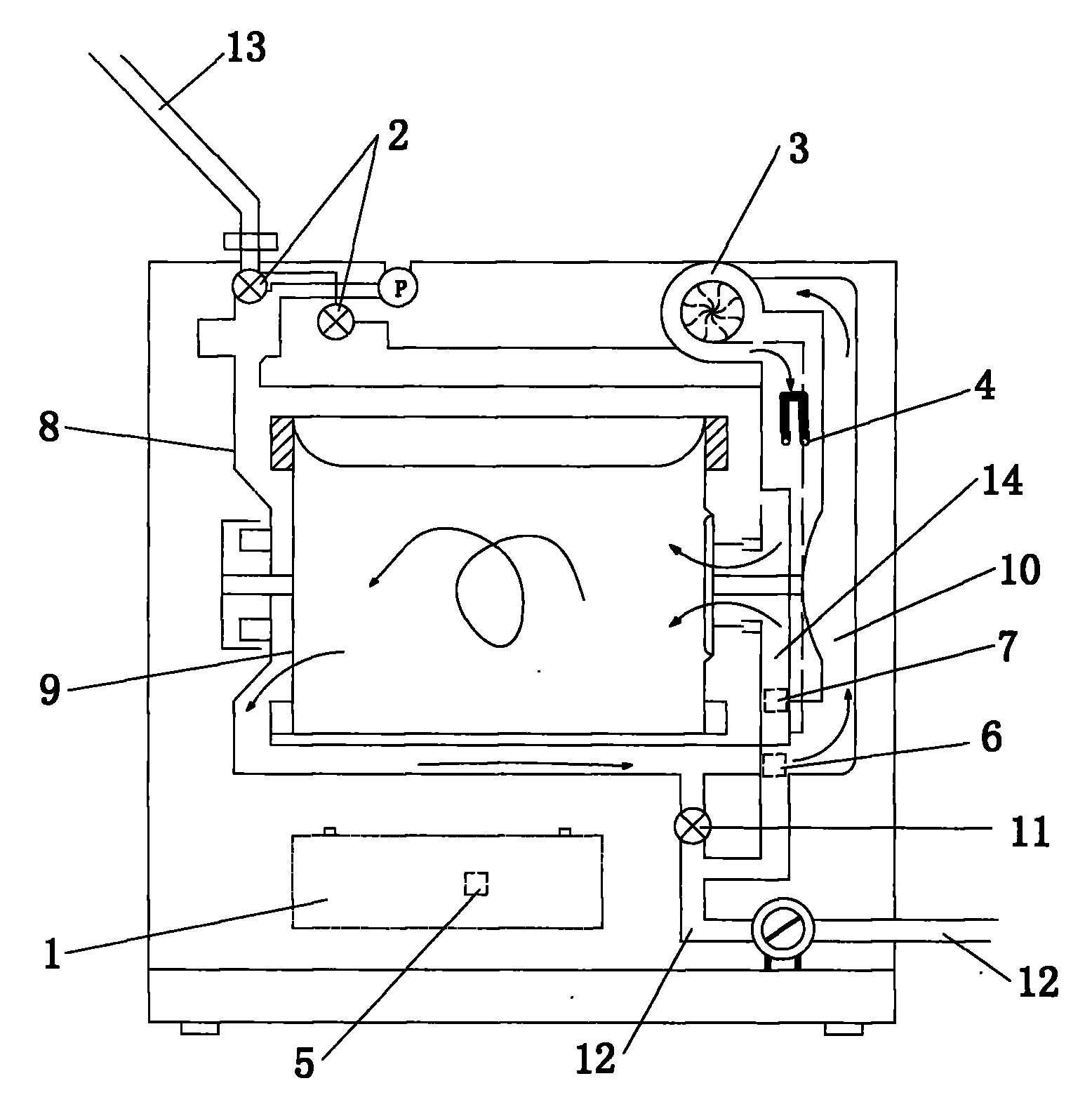 Drying control method for water-saving washing machine to realize just-in-time (JIT) stop after drying clothes