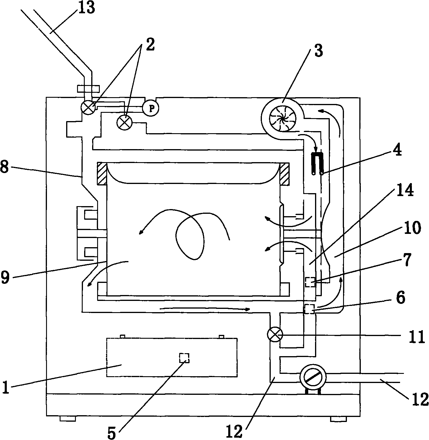 Drying control method for water-saving washing machine to realize just-in-time (JIT) stop after drying clothes