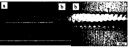 Welding method for obtaining amorphous connector for FeSiB amorphous strip