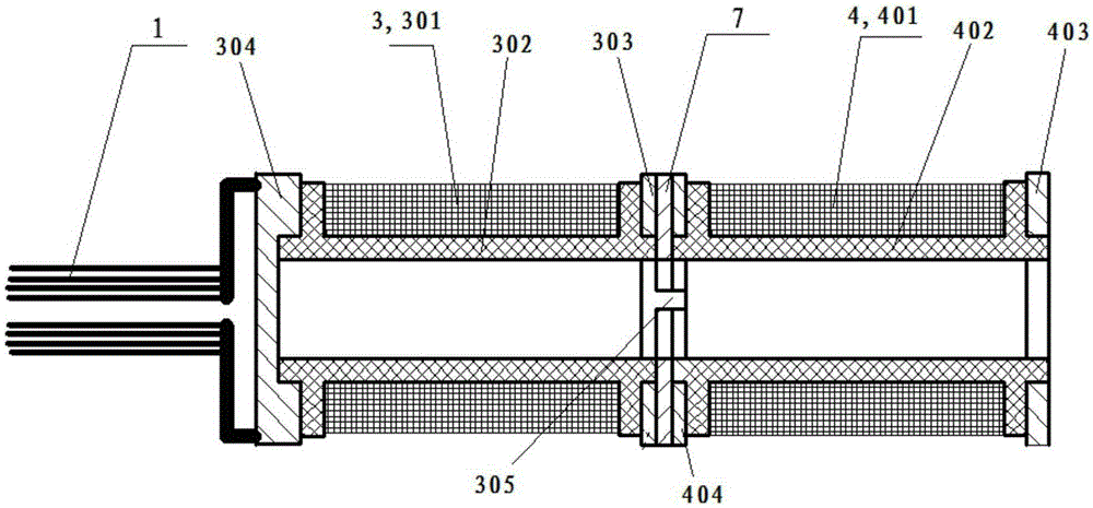 Micro-stroke, double-redundancy torsion-preventive LVDT displacement sensor