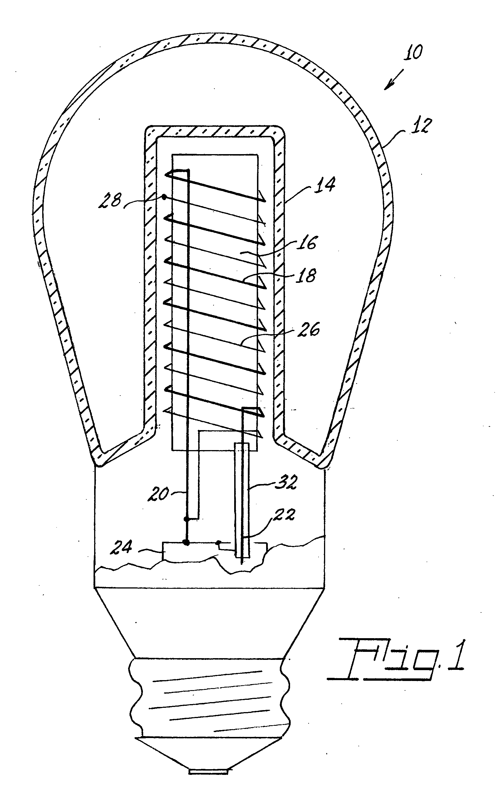 RF induction lamp with reduced electromagnetic interference