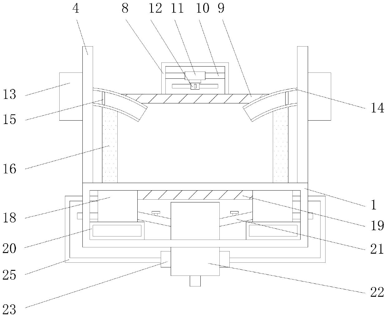 A butterfly valve welding station