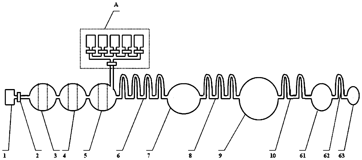 A microfluidic chip for detecting blood-related proteins in Alzheimer's disease associated with depression, its preparation method and application