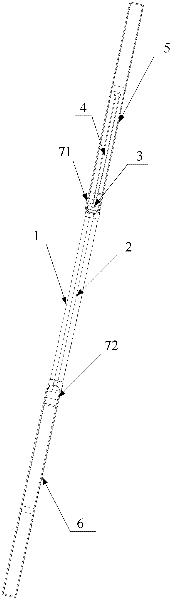 Refrigerator door handle and refrigerator