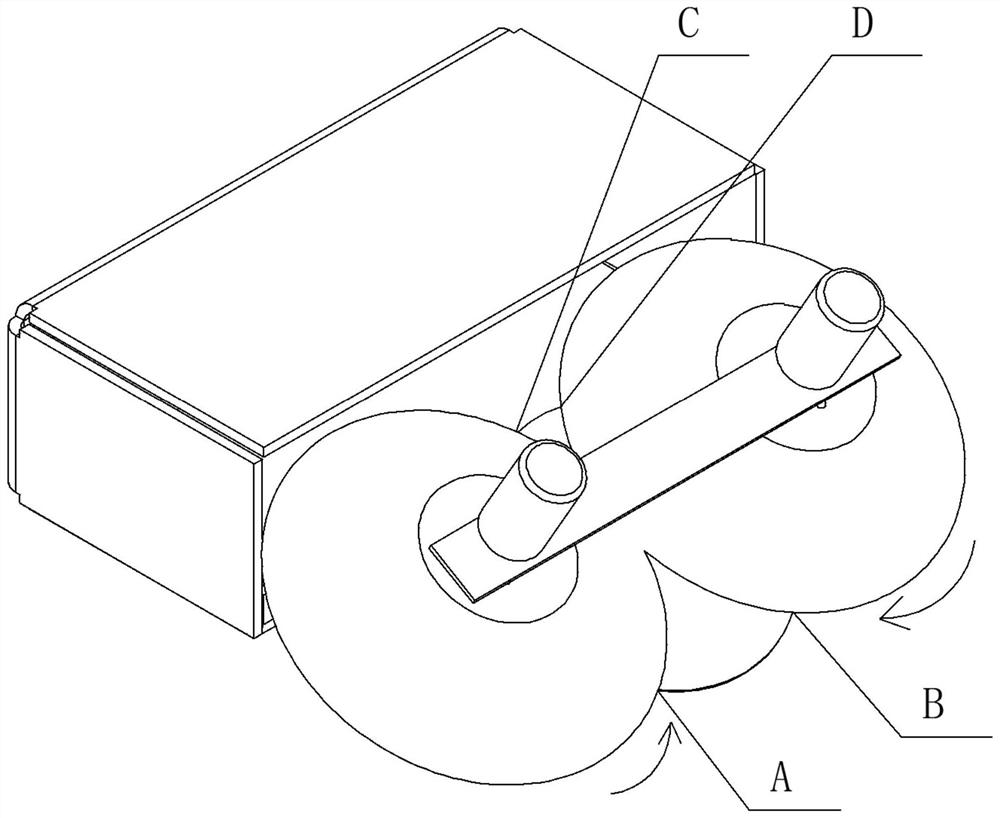 Double-disc sweeping mechanism