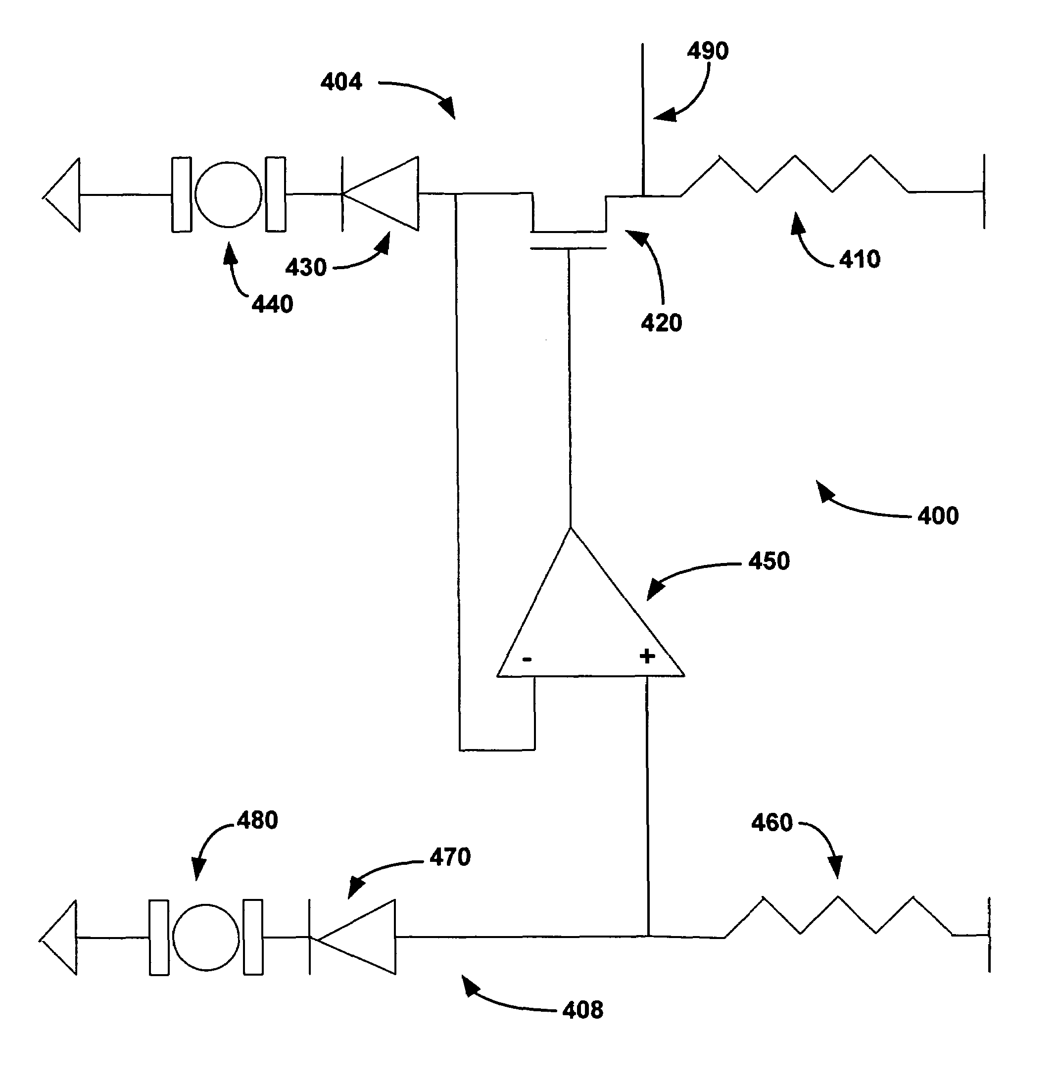 Temperature compensation of thin film diode voltage threshold in memory sensing circuit