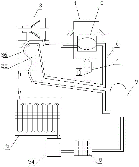 Thermal energy dynamic system of oil field exhaust gas based on cyclic condensation of working medium