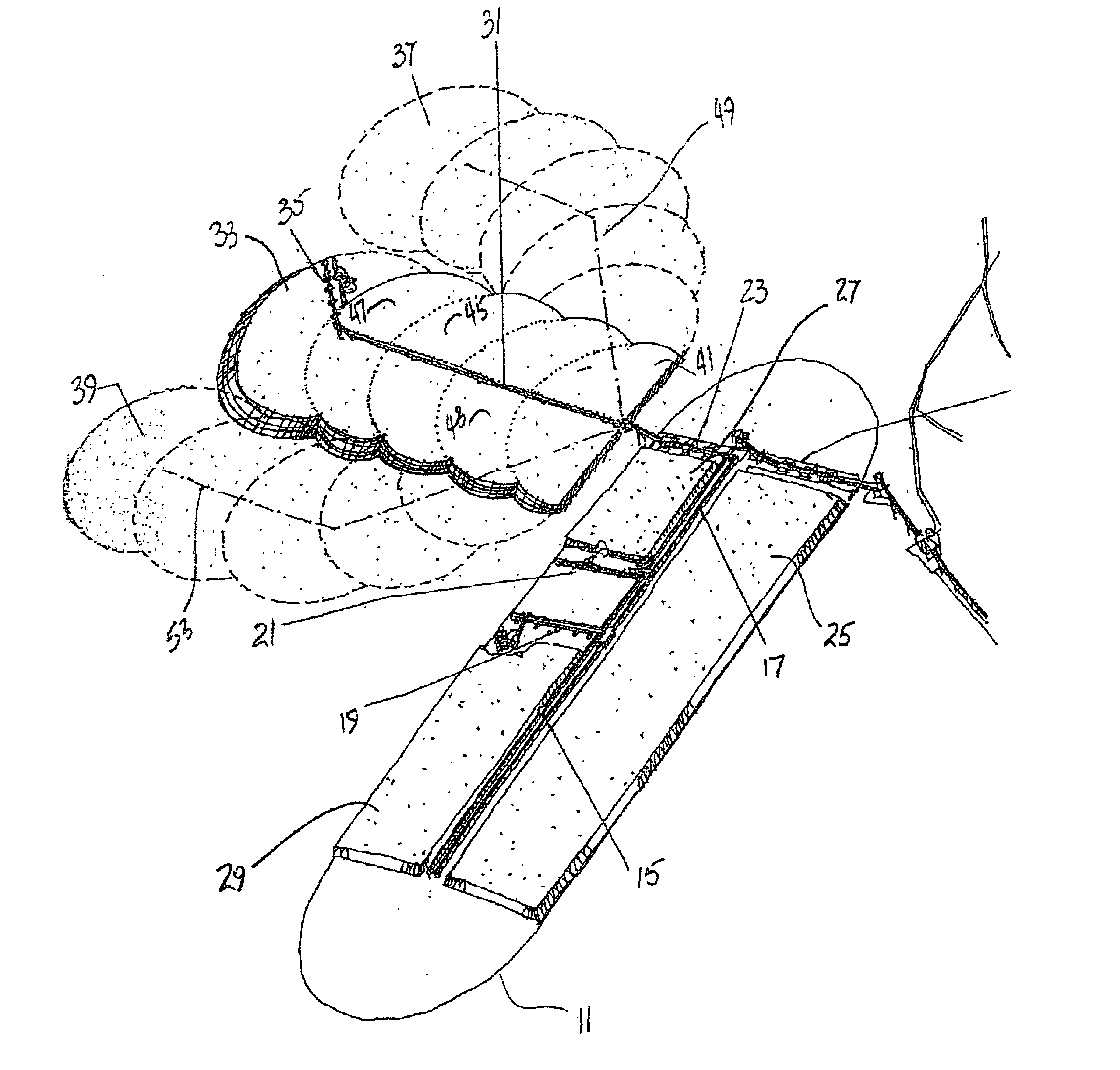 Method for multiple lift stacking using mobile conveyor system