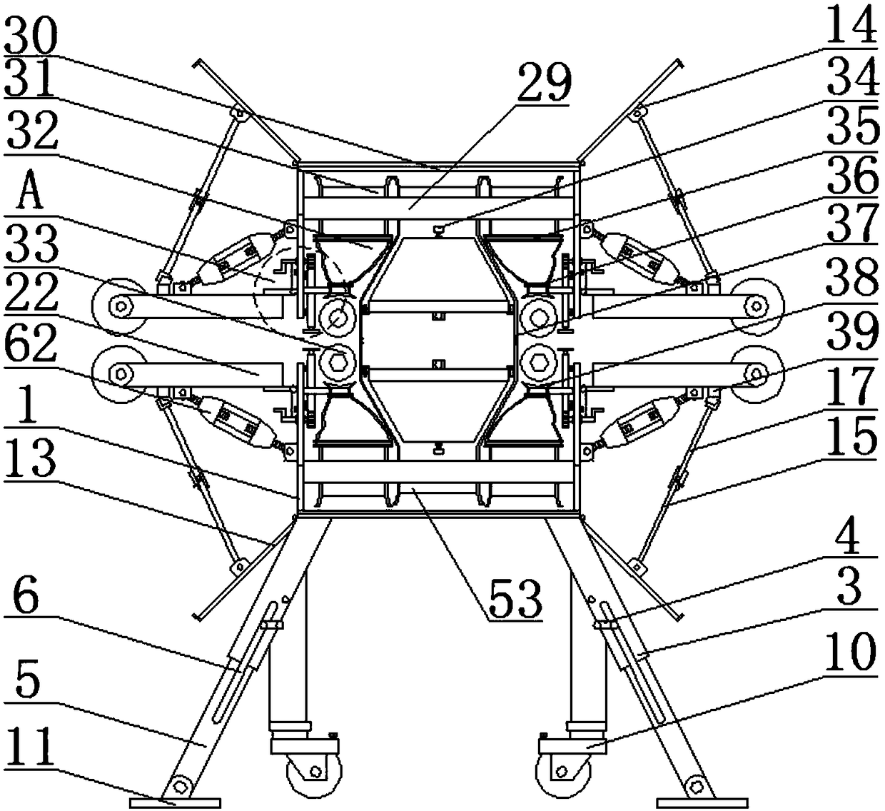 Drying device for textile printing and dyeing