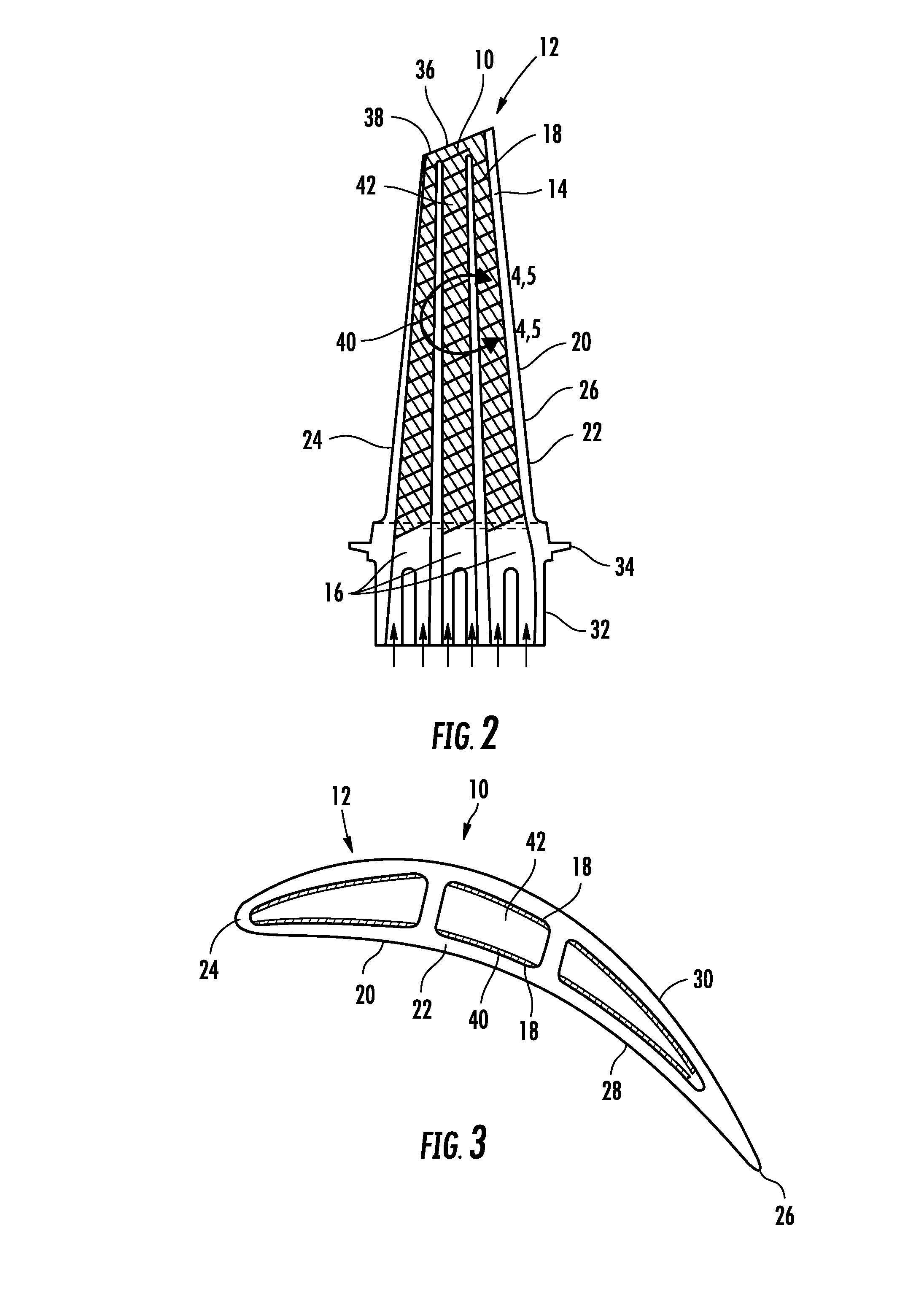 Turbine airfoil with an internal cooling system having enhanced vortex forming turbulators