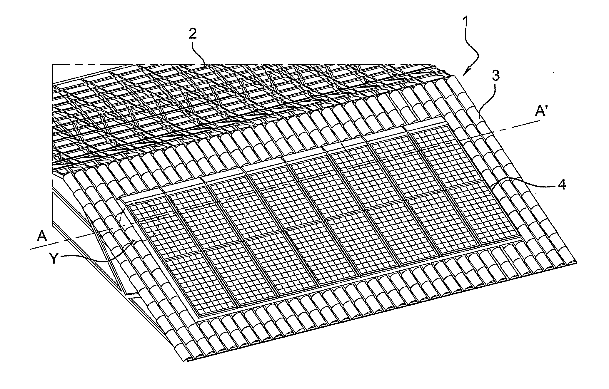 Structure for rigidly connecting solar panels to a fixture