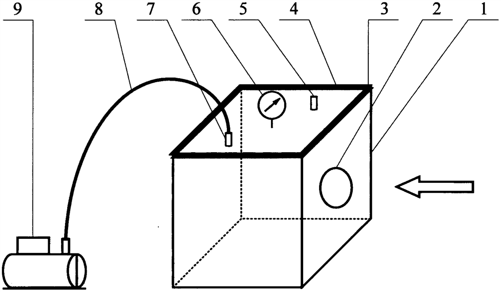 Simple sample vacuum device for intense laser damage experiment