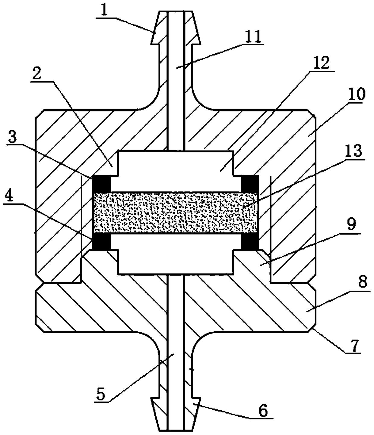 An anti-clogging and easy-to-clean microporous ceramic drip irrigation device