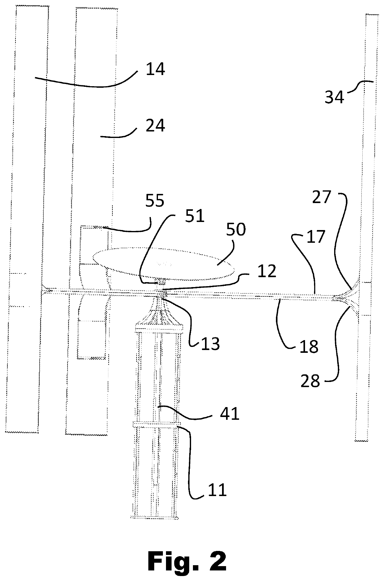 Vertical axis wind turbine generator