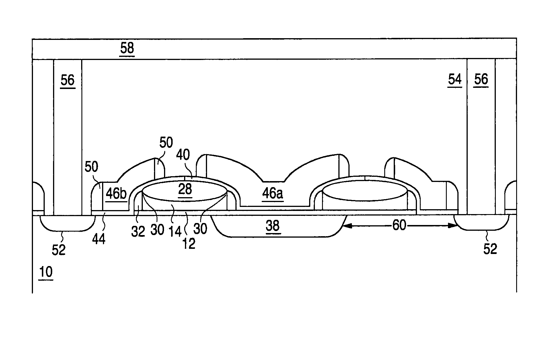 Semiconductor memory array of floating gate memory cells with program/erase and select gates