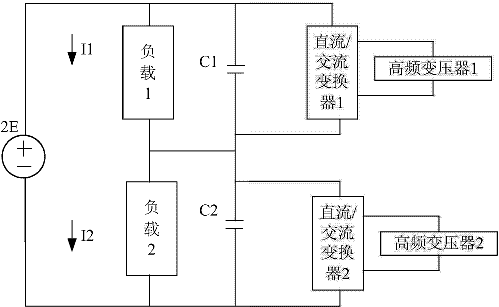 Direct voltage splitting circuit supporting multi-level technology