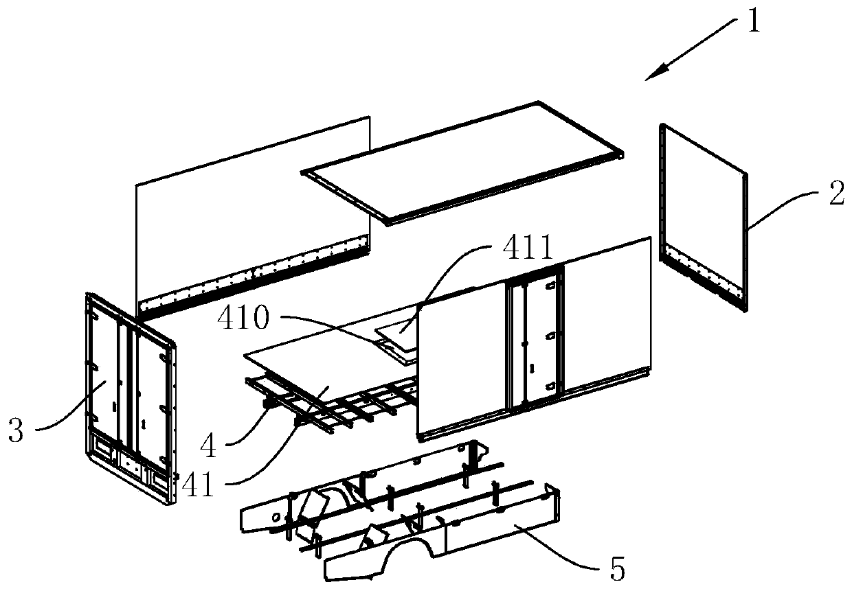 A new energy logistics vehicle, carriage, chassis and assembly method thereof