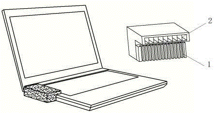 Cooling plug for notebook computer