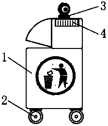 Intelligent garbage can with automatic demand judgment function