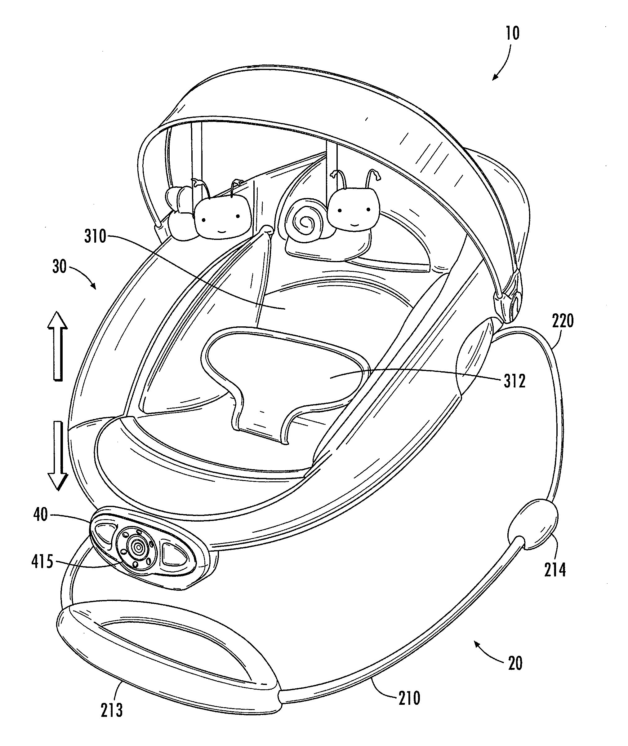 Electromagnetic children's bouncer