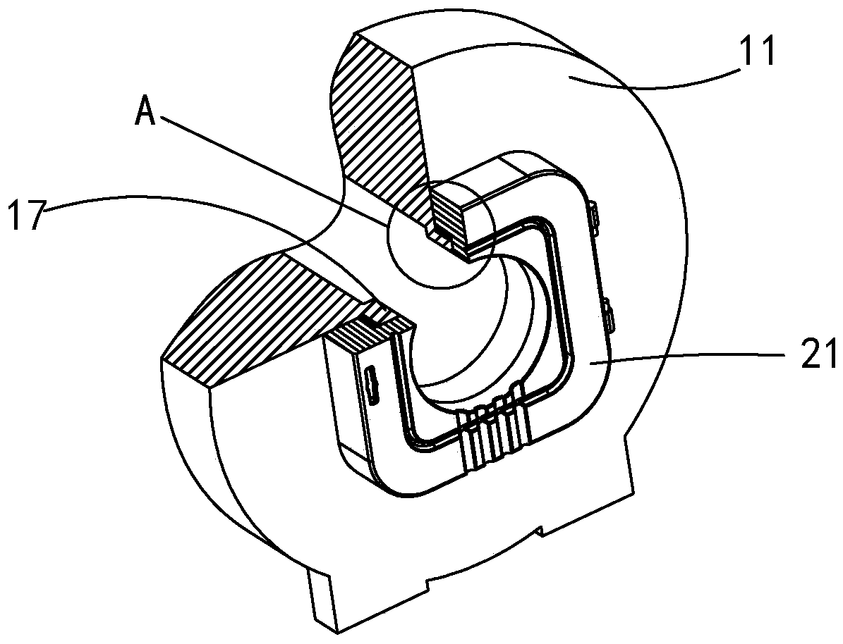 Self-shielded MRI device