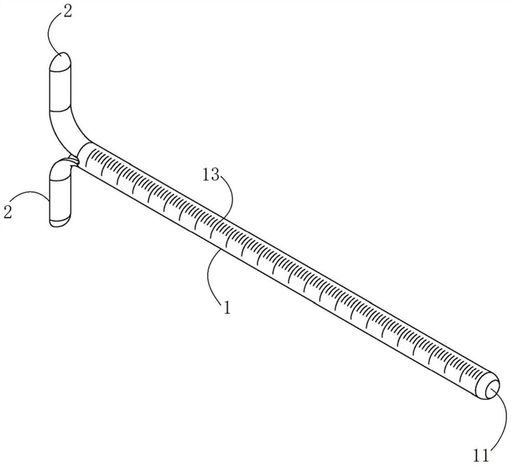 Ventilation drainage tube for inferior nasal meatus auditory tube tympanum