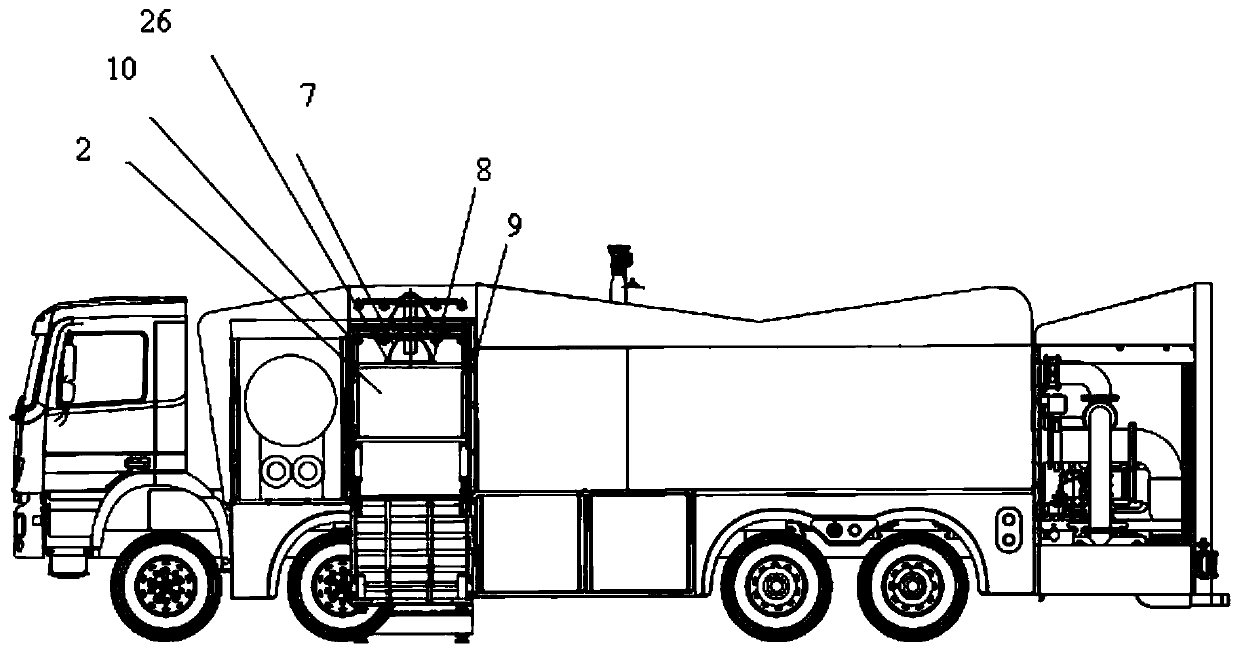 Fire fighting truck equipped with intelligent equipment box carrying small unmanned aerial vehicle