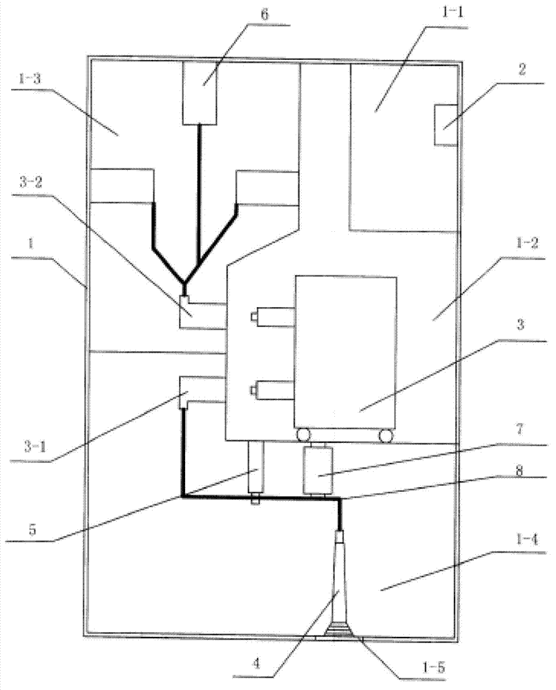 Middle-arranged-type high-voltage switch cabinet