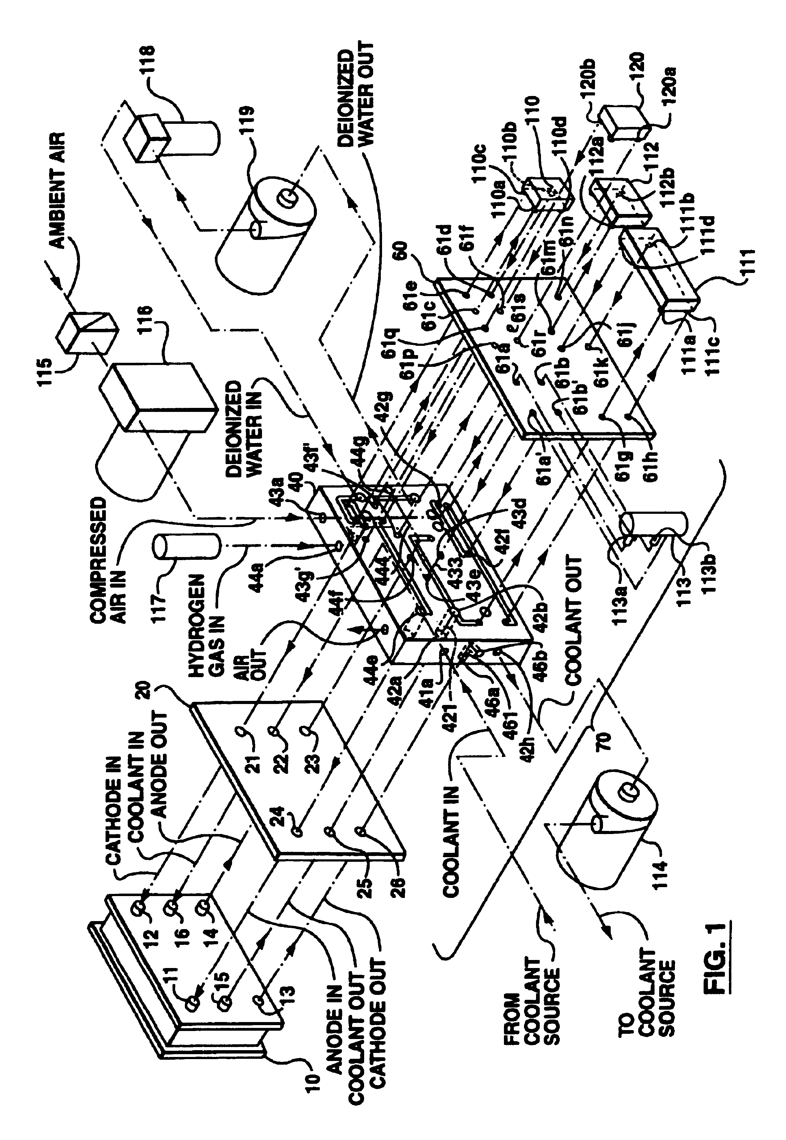 Manifold for a fuel cell system