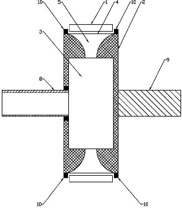 Rotary spraying stator backflushing turbine