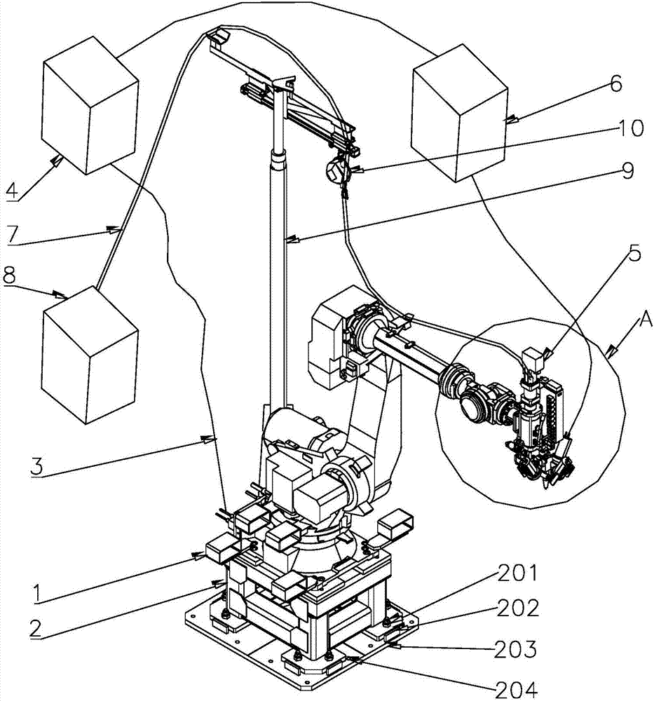 Visual follow detection gluing system