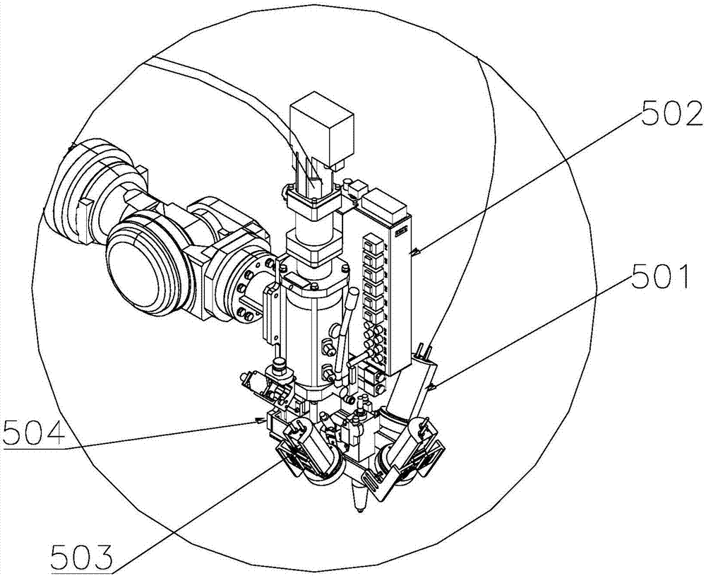 Visual follow detection gluing system